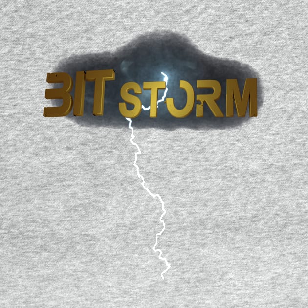 Bit Storm Logo with Clouds by bslinger